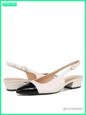 Naturalizer Women's Slingback Block Heel Pointed Toe Dress Sandals